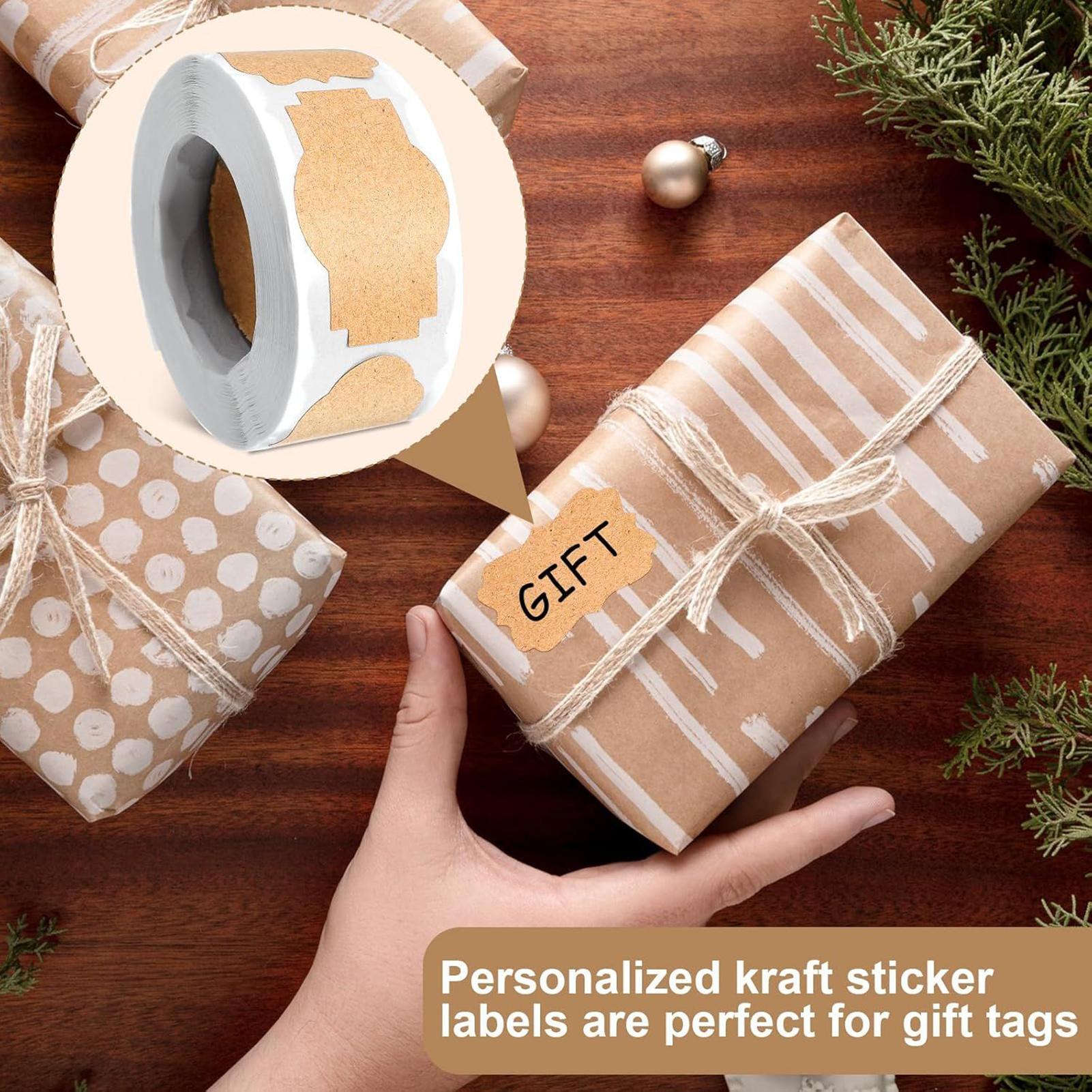 Food Storage Jar Labels - Etichette artigianali Tag con nome vuoto