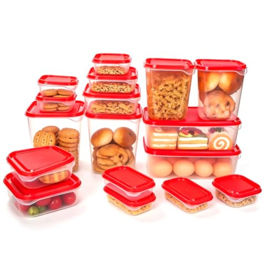Food Storage Lid - Set di 17 Contenitori per Alimenti