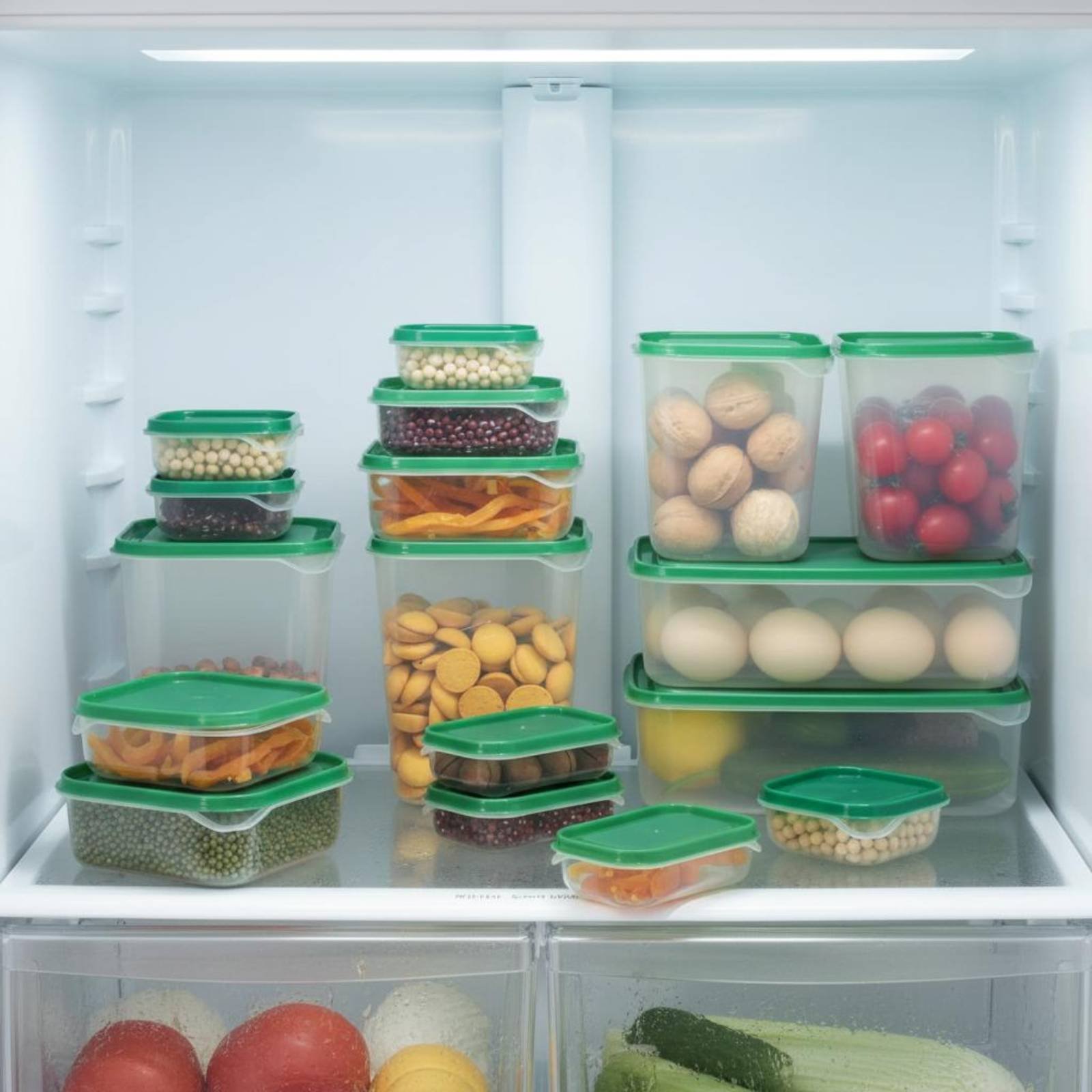 Food Storage Lid - Set di 17 Contenitori per Frigorifero,