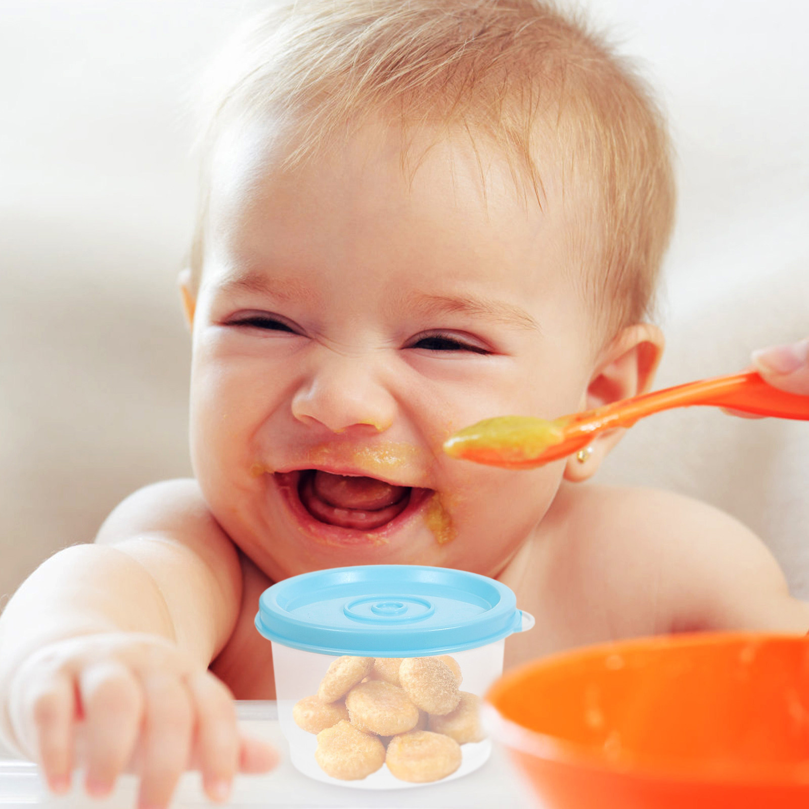 Food Storage Non Toxic - 12 contenitori per alimenti compatti, non