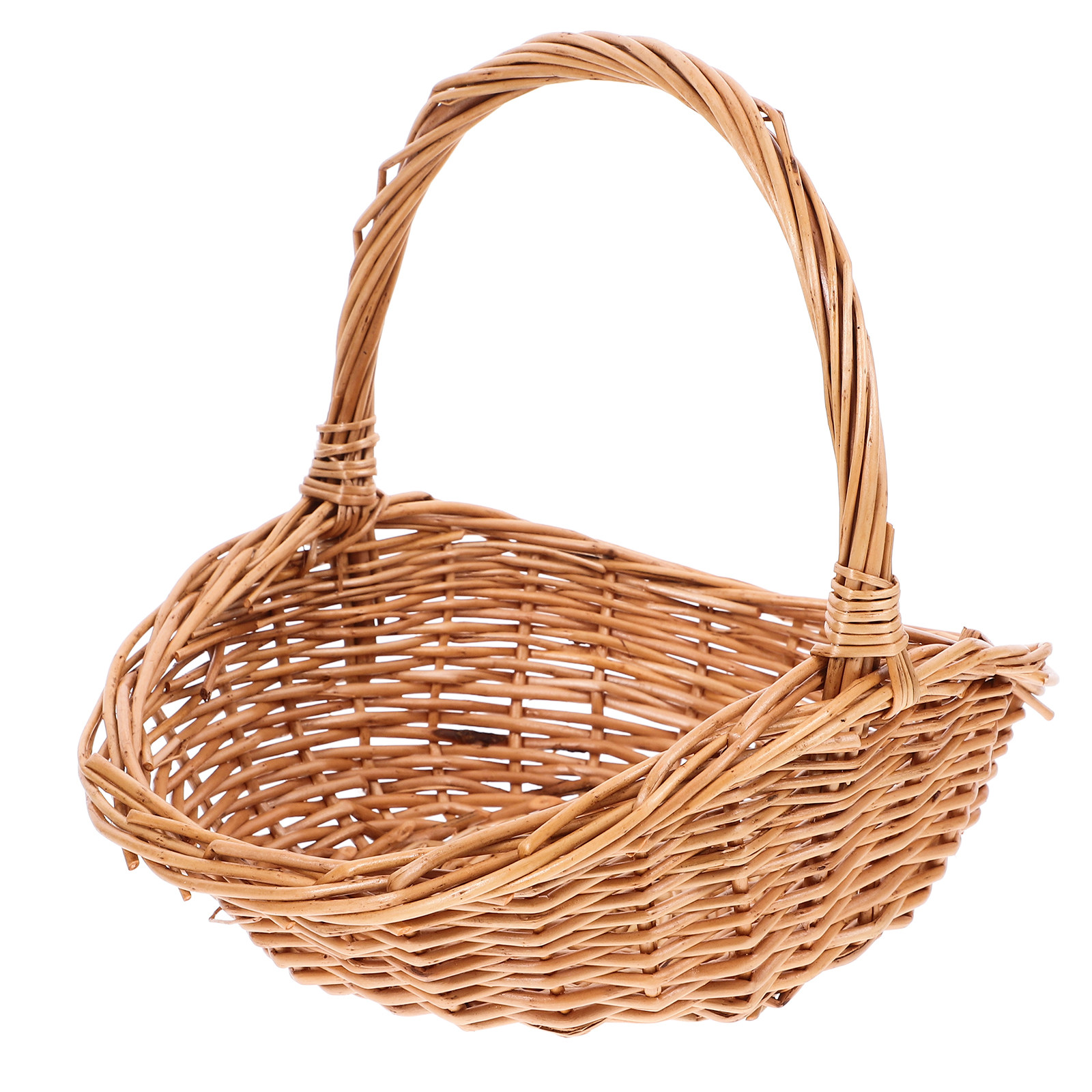 Food Storage Small - Cesto Intrecciato a Mano, Salvaspazio, Portatile,