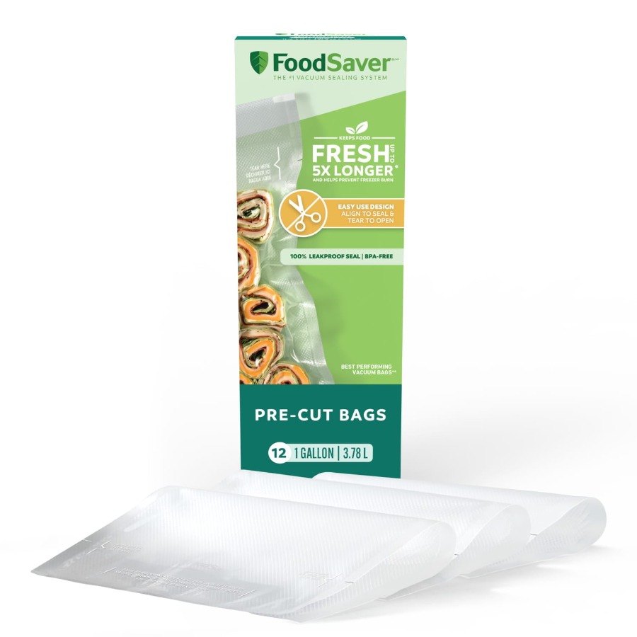Food Storage Reusable Bags - Sacchetti sottovuoto da 11 x 14
