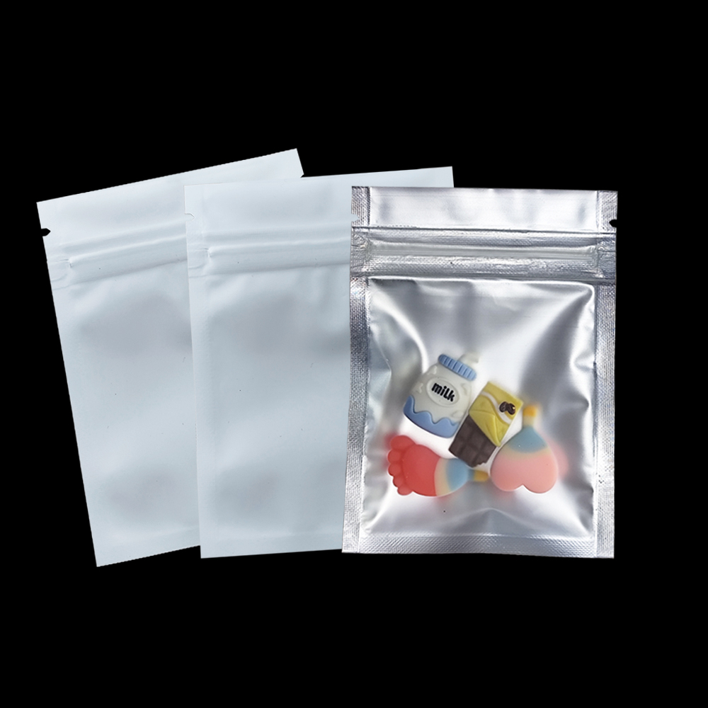 Food Storage Plastic Bag - 100 pz/lotto Opaco Trasparente Chiusura Lampo