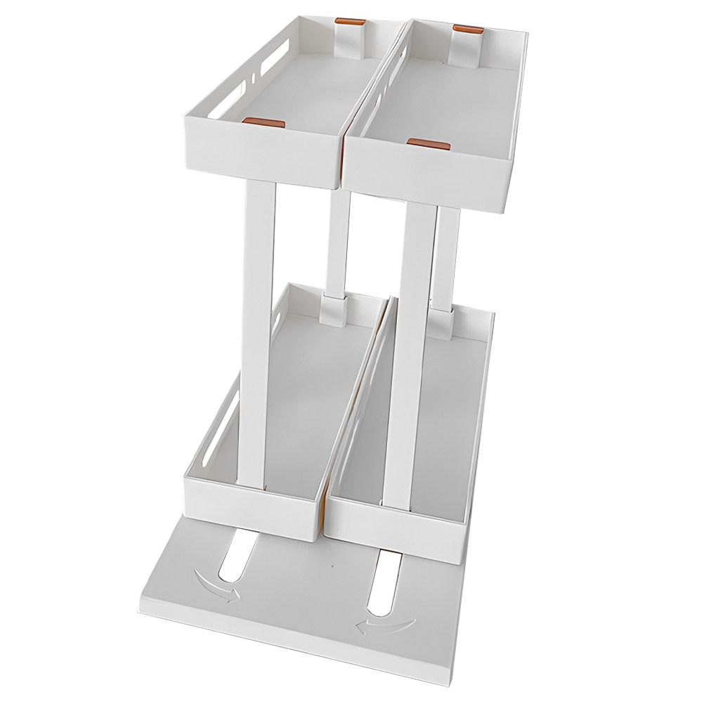 Food Storage Without Plastic - Organizzatore scorrevole a 2 livelli per