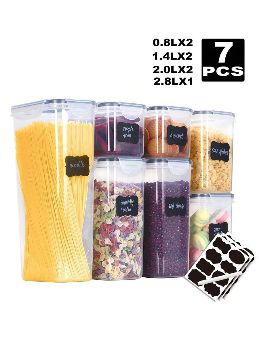 Food Storage Jar Labels - 1/3/5/7 pezzi Barattoli per la conservazione