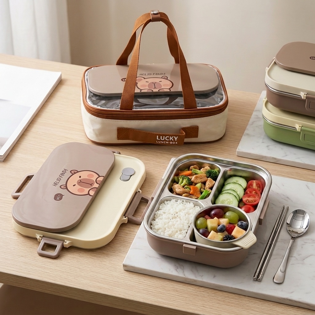 Food Storage Drawer Organizer - Set di Contenitori per Pranzo in