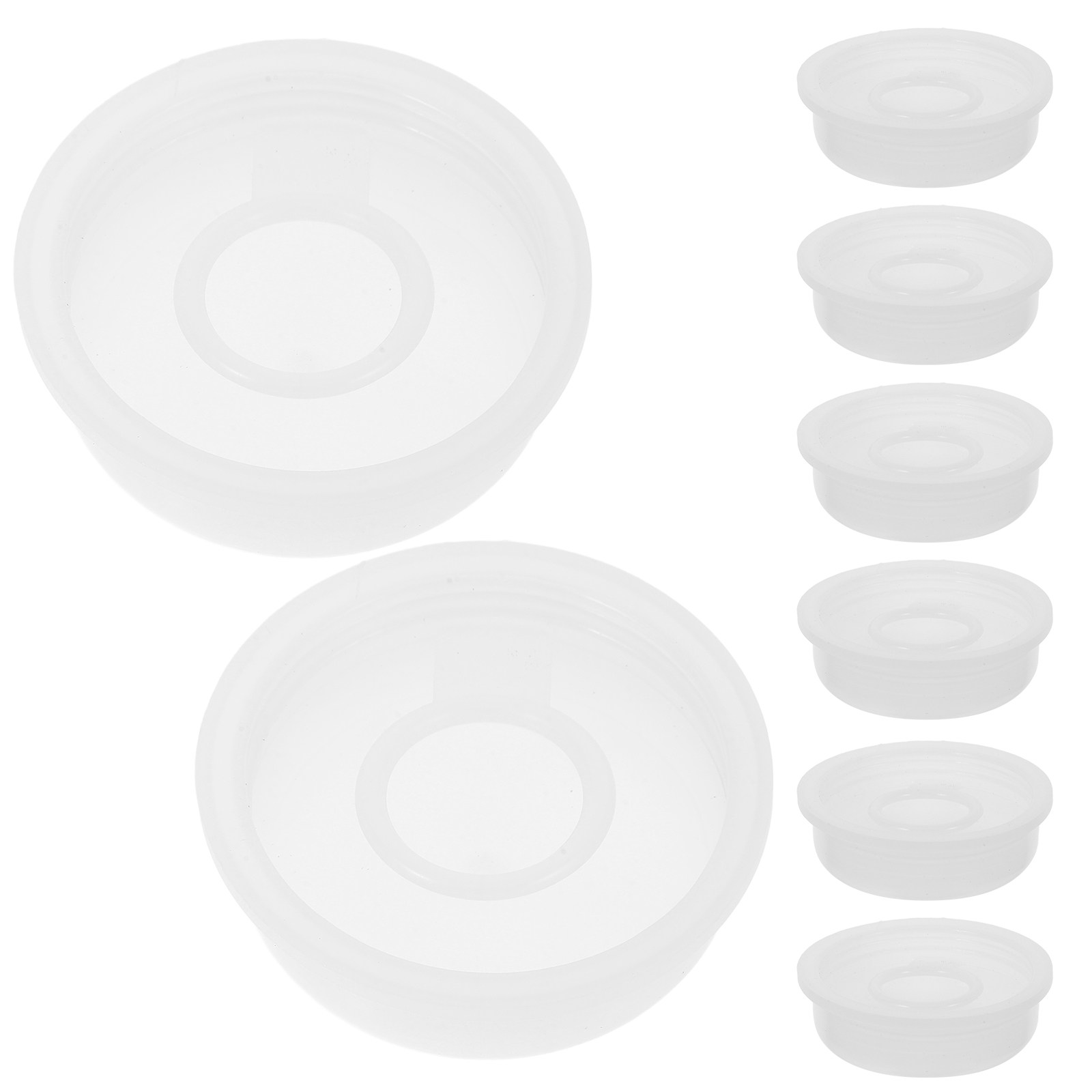 Food Storage Lid - 10 Pezzi Coperchi in Plastica per