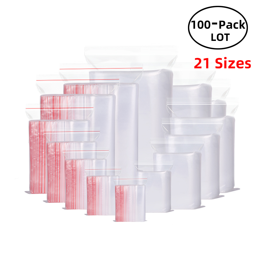 Lock And Lock Food Storage - 100 pz/pacco sacchetti richiudibili con chiusura