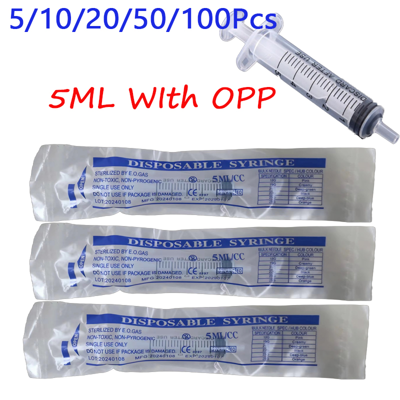 Food Storage Without Plastic - 5-100 pz 5 ml mini siringhe