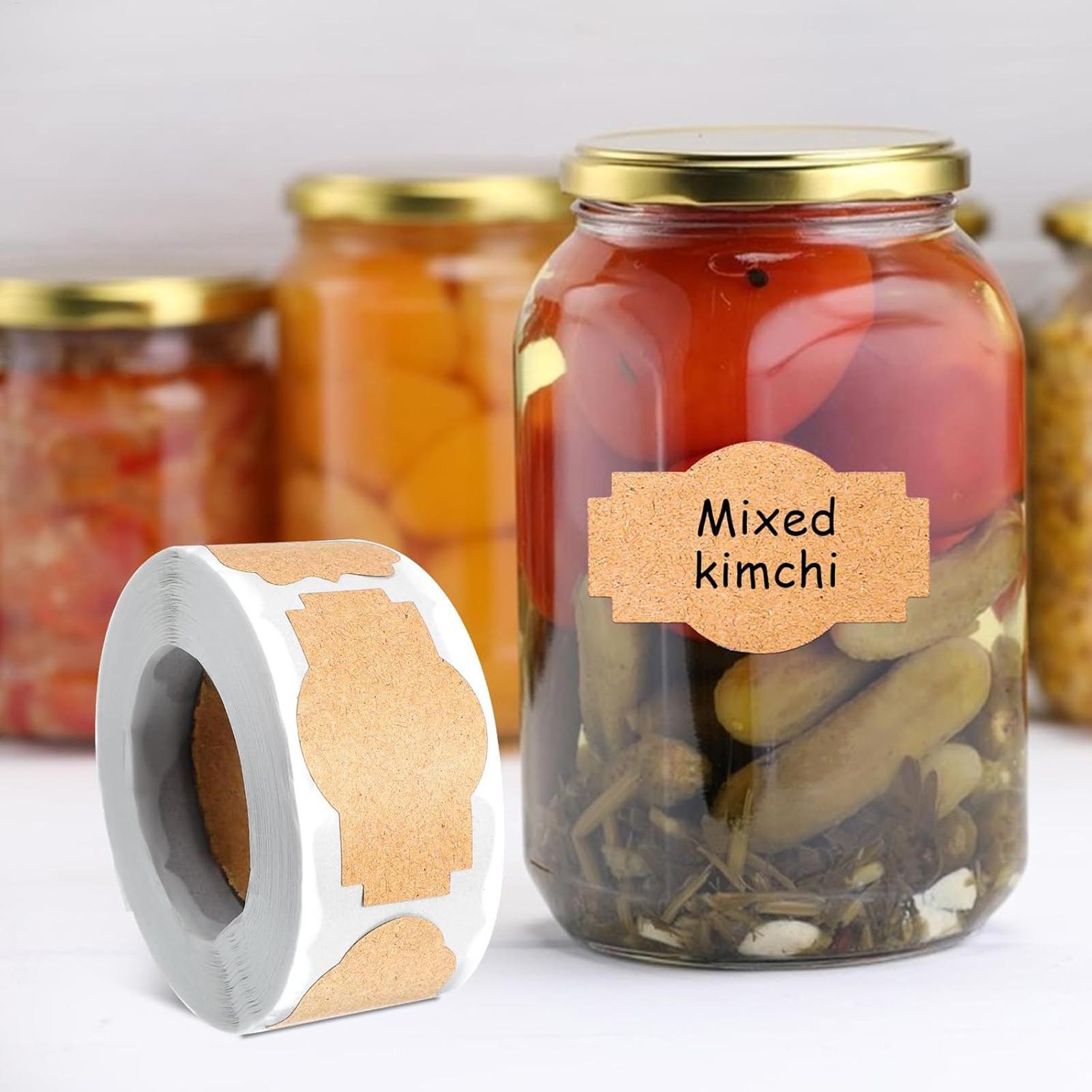 Food Storage Jar Labels - 300 etichette per barattoli adesivi etichette