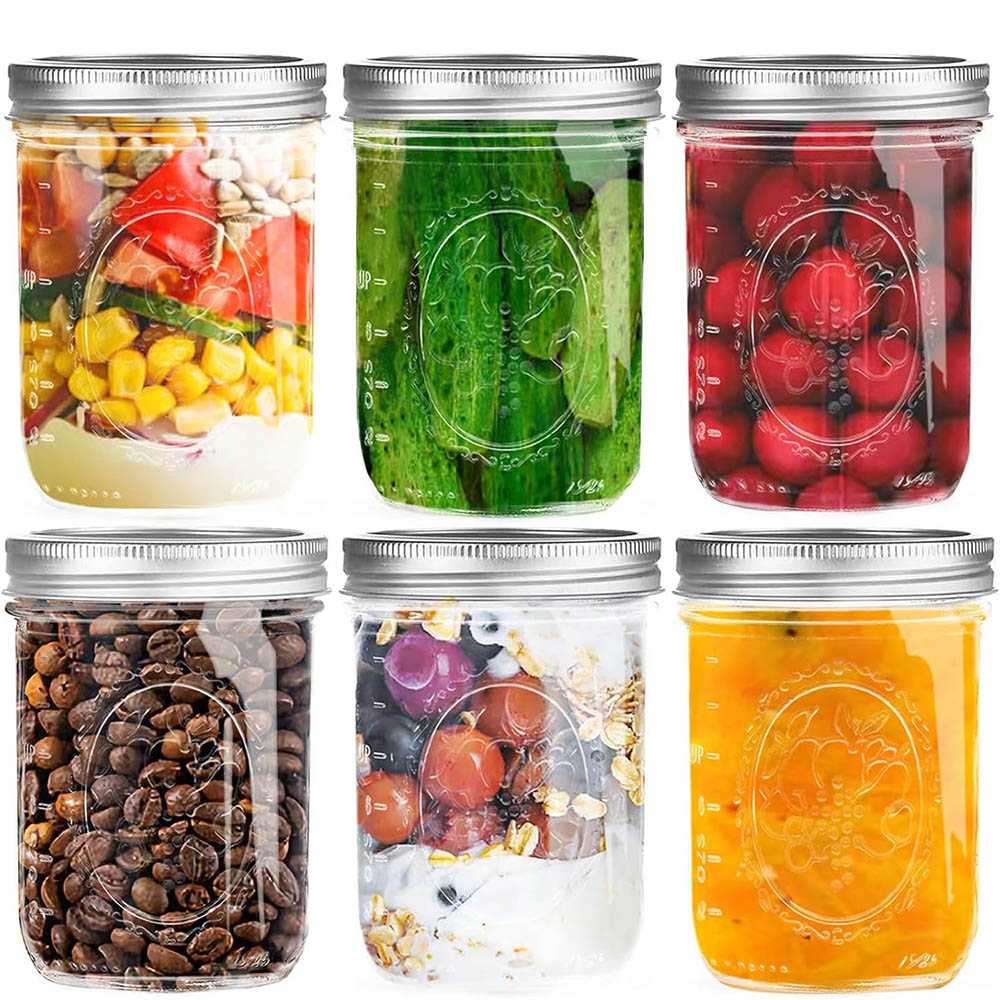 Food Storage Lid - Barattoli Mason da 16oz a bocca
