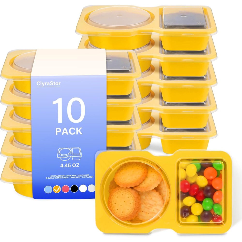 Food Storage Yellow - Contenitori per snack in plastica usa