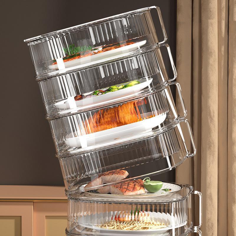 Food Storage Non Toxic - Copertura per alimenti impilabile, trasparente, resistente