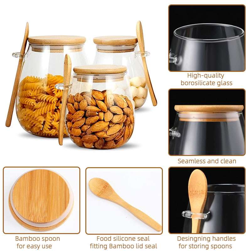 Barattolo di vetro sigillato d - Food Storage Glass Container Set recensione e prezzo