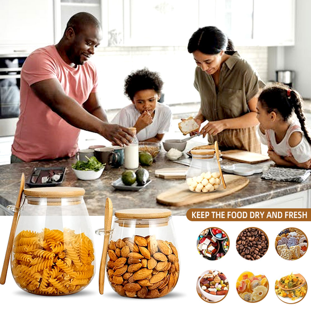 Barattolo di vetro sigillato d - Food Storage Glass Container Set recensione e prezzo