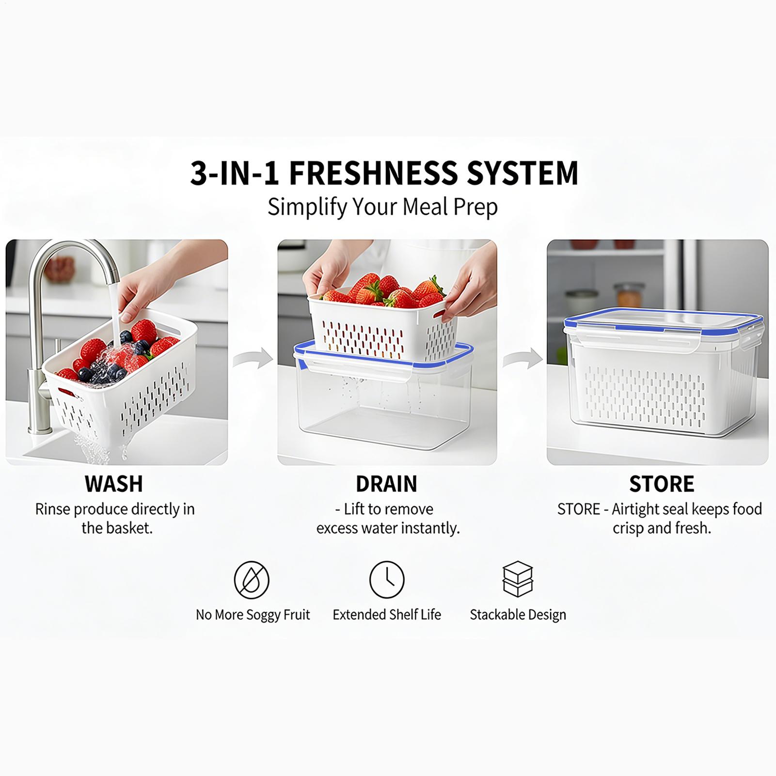 Contenitore per alimenti 4 in  - Food Storage And Containers recensione e prezzo