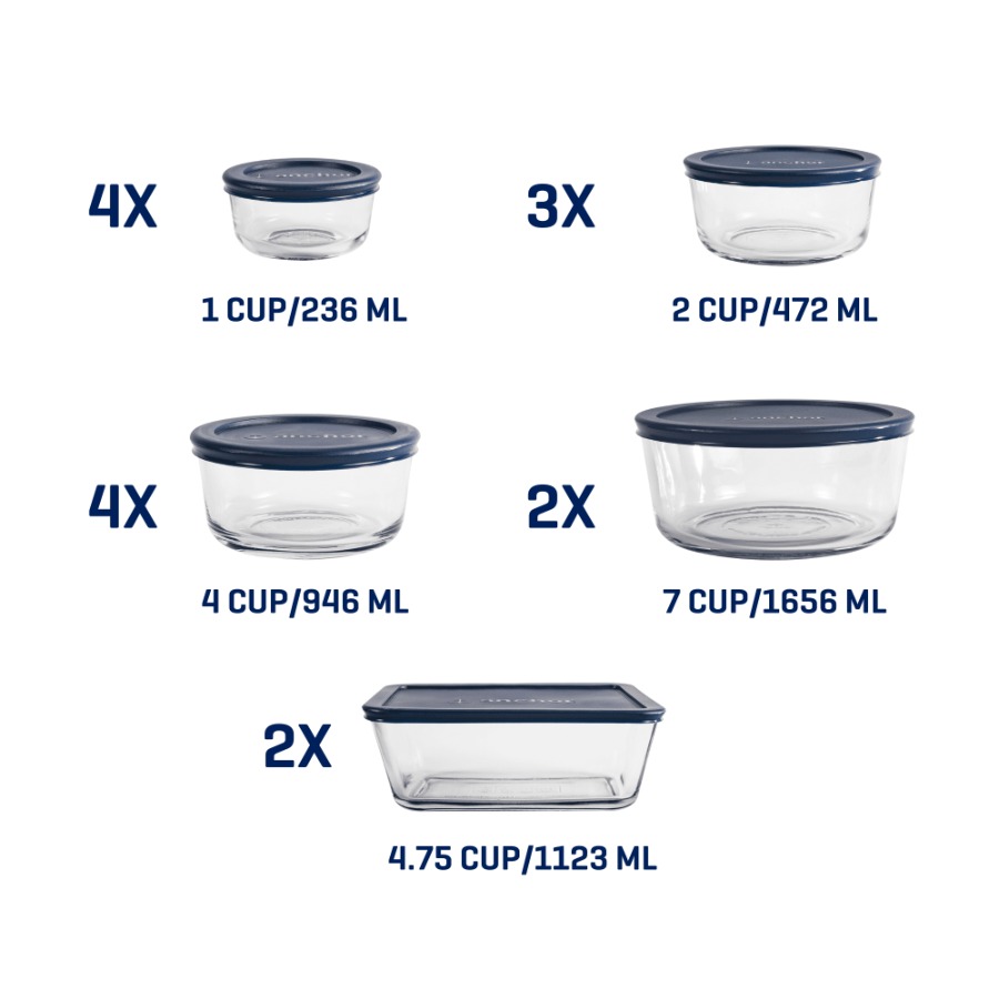 Set di 30 Contenitori in Vetro - Food Storage Glass Container Set recensione e prezzo