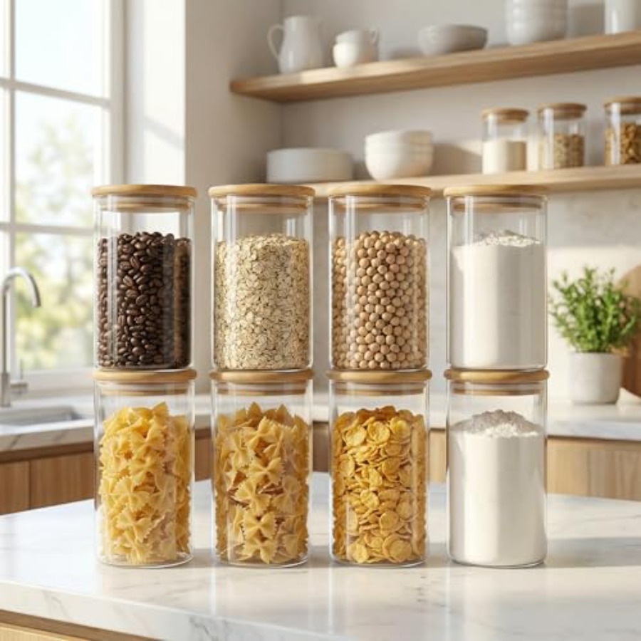 Barattoli in vetro con coperch - Food Storage Glass Container Set recensione e prezzo