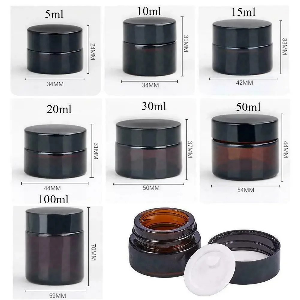 2 pz 5 ml/10 ml/15 ml/20 ml/30 - Food Storage Glass Container Set recensione e prezzo