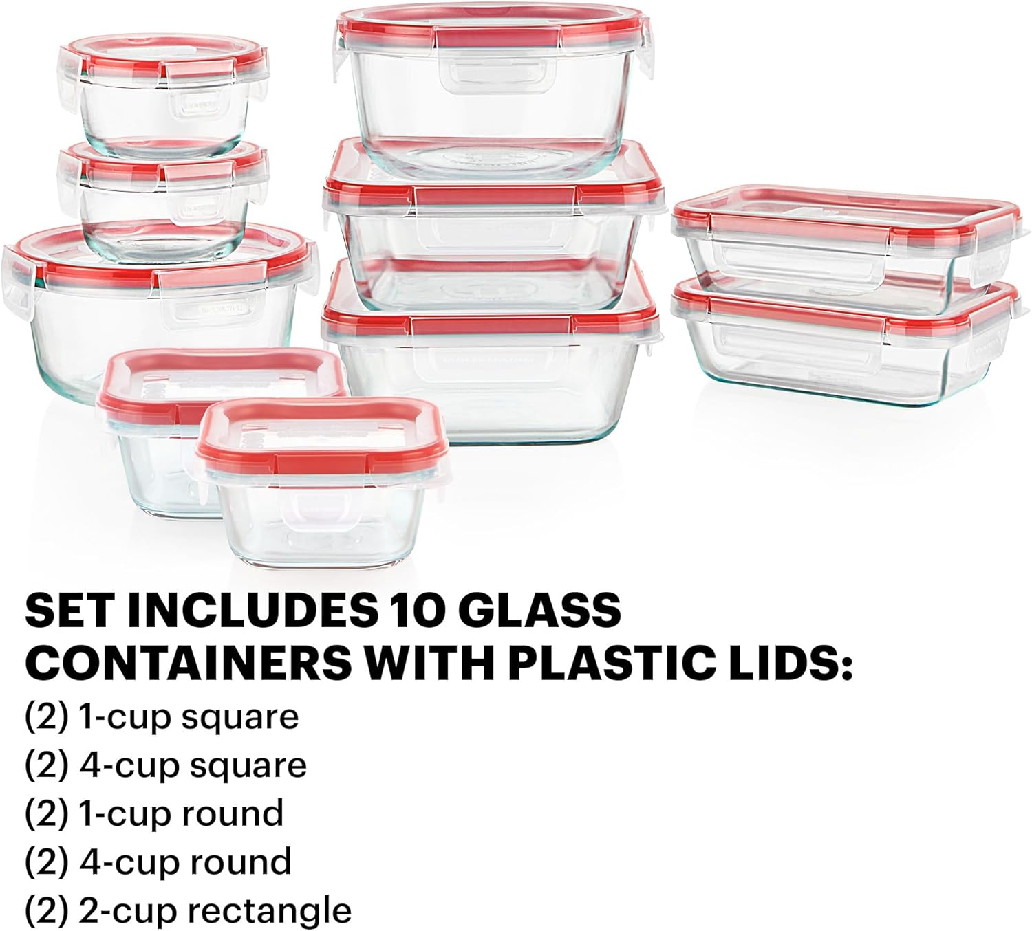 Set di 10 Contenitori in Vetro - Food Storage Non Toxic recensione e prezzo