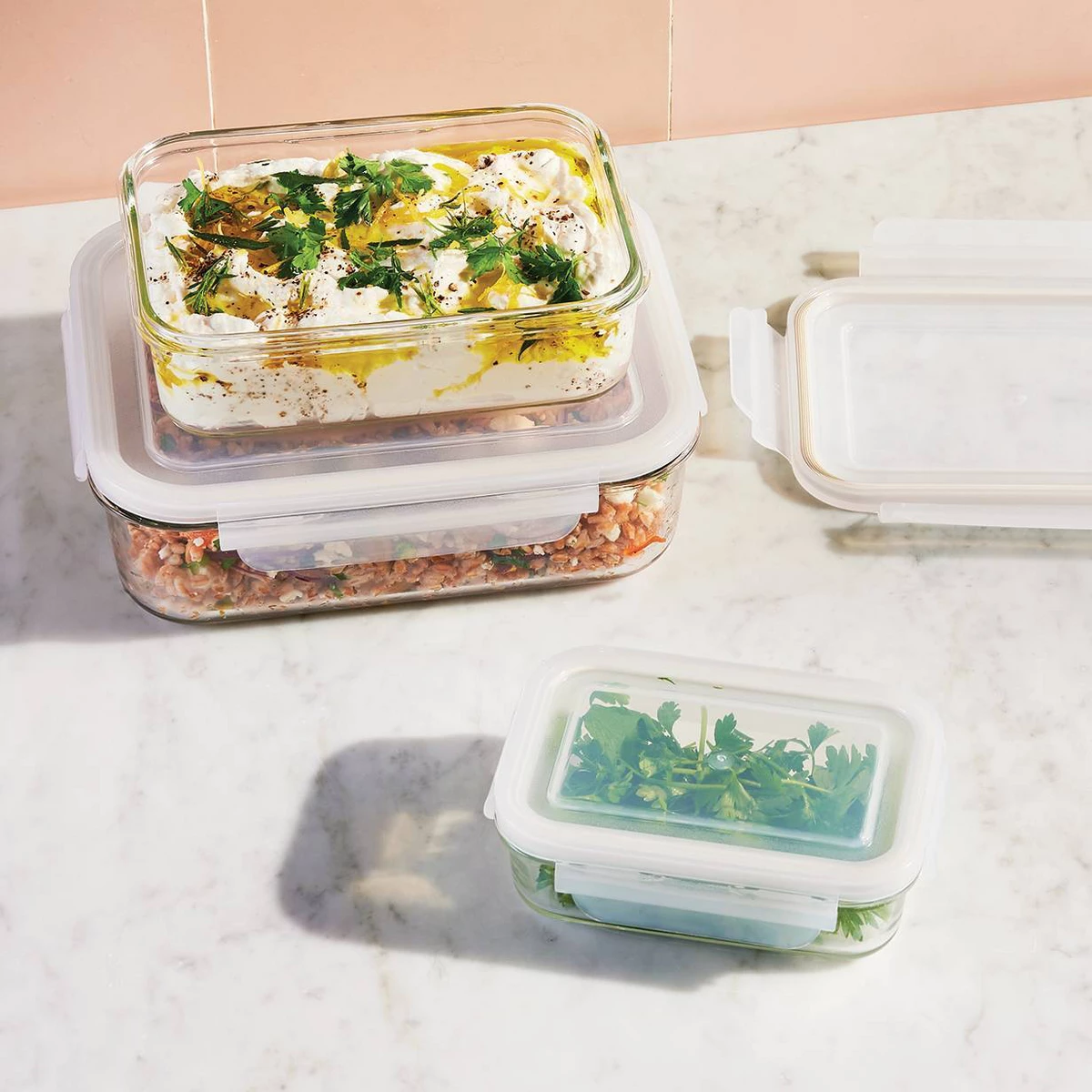 Set di 6 Contenitori in Vetro  - Food Storage Glass Container Set recensione e prezzo