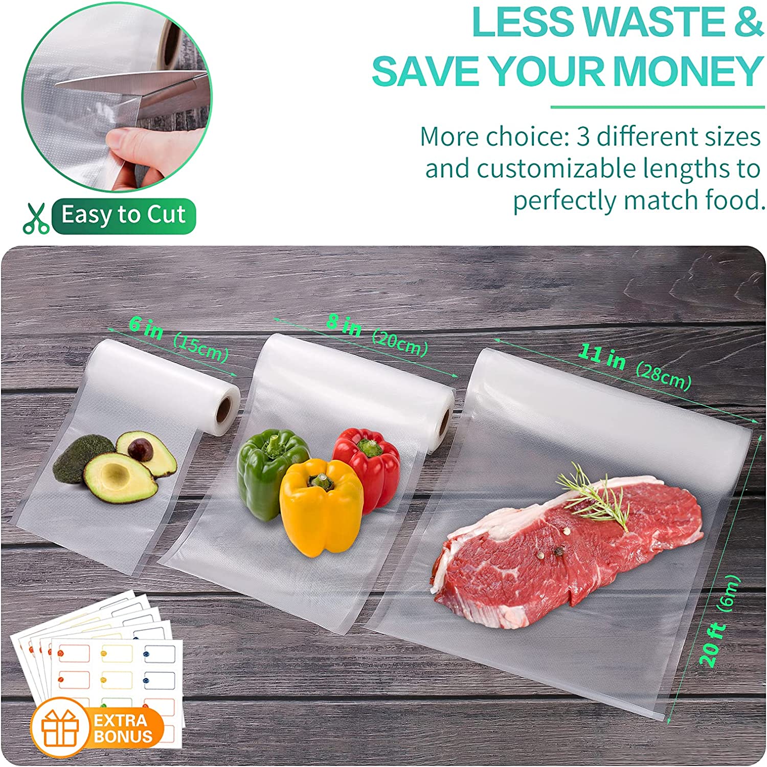 Sacchetti per Sottovuoto da Cu - Food Storage Bag Organizer recensione e prezzo