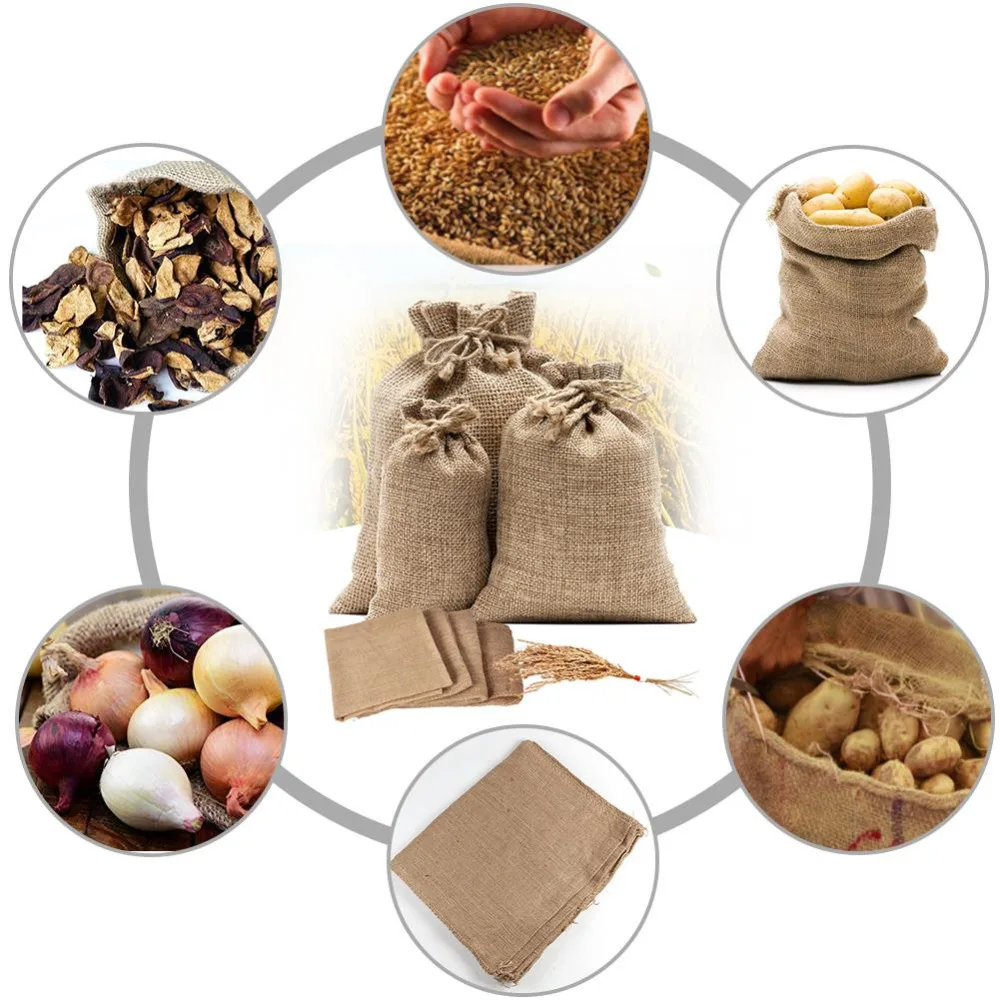 1PC Sacchi di Tela di Iuta Nat - Food Storage In Roots recensione e prezzo