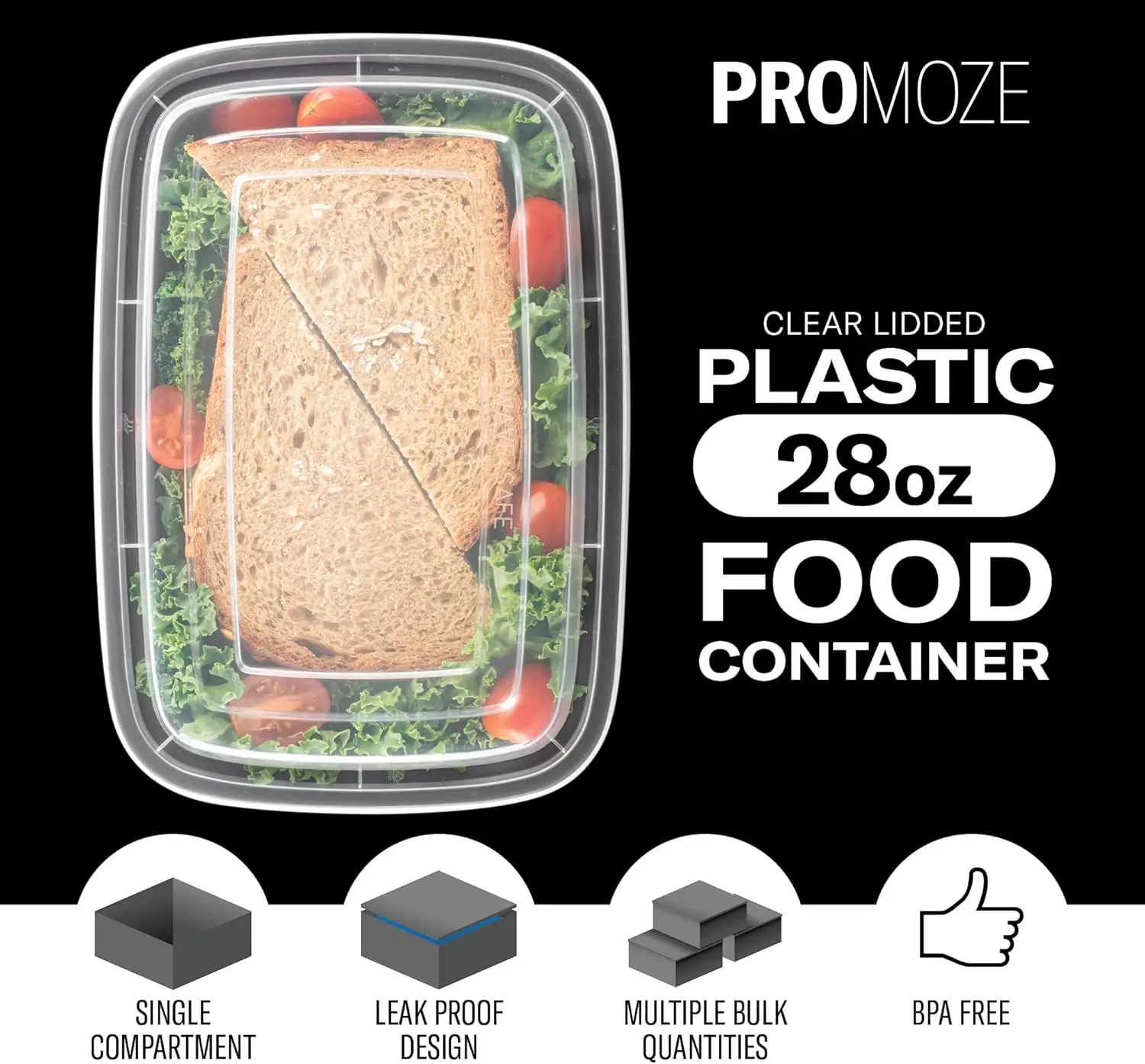Confezione da 50 contenitori r - Food Storage Without Plastic recensione e prezzo