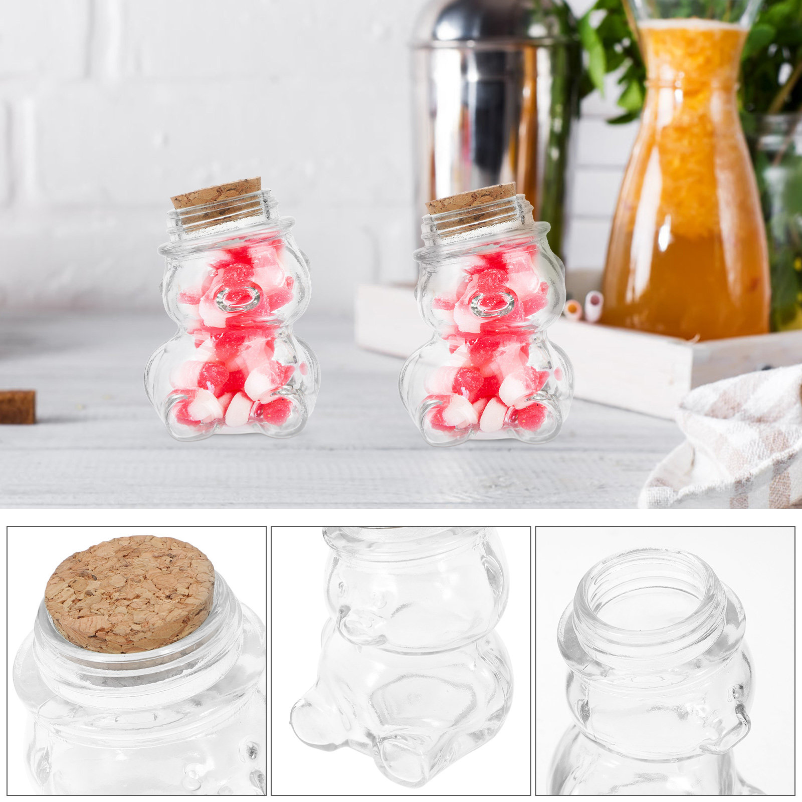 Set di 4 barattoli in vetro tr - Food Storage Glass Container Set recensione e prezzo