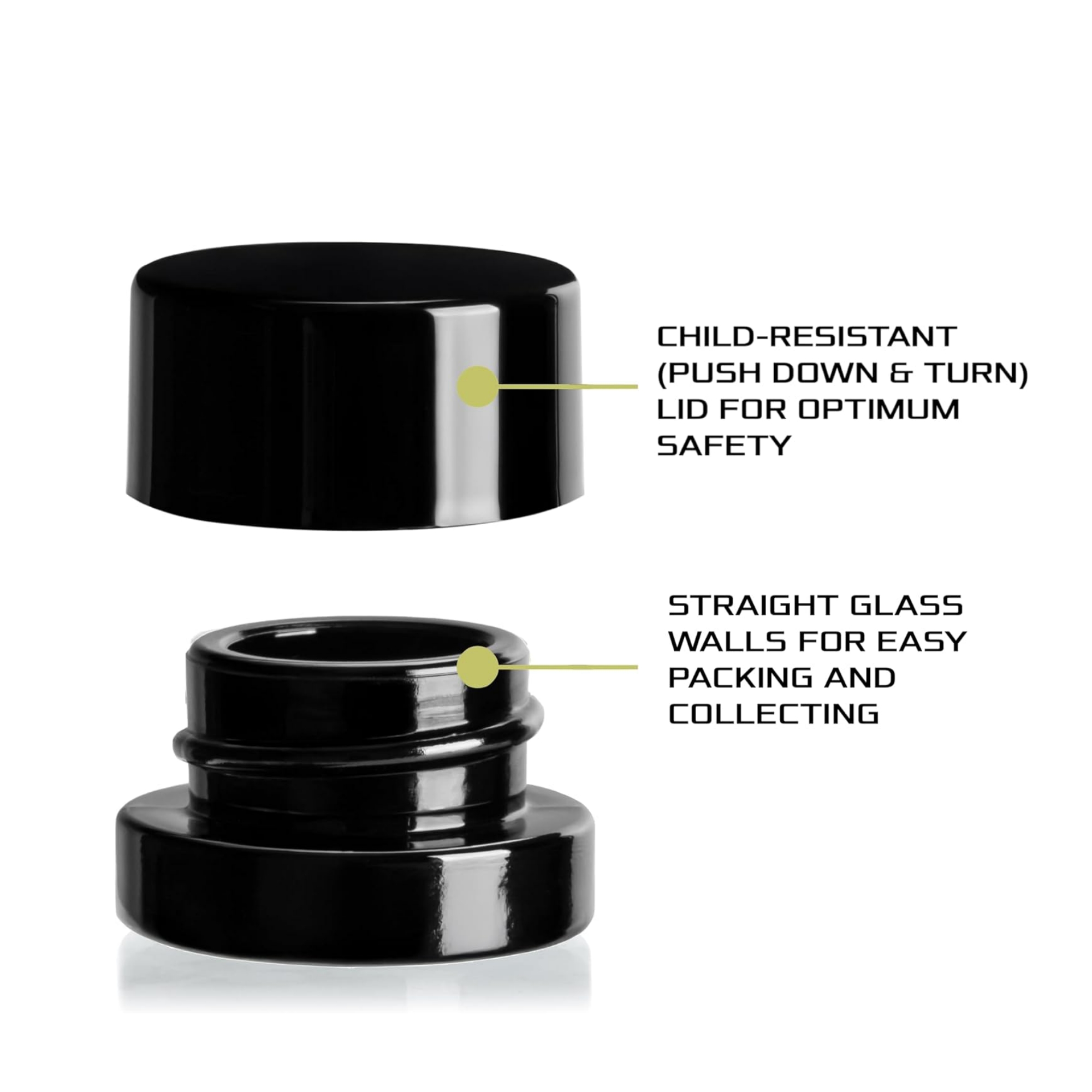 Barattoli di vetro nero spesso - Food Storage Glass Container Set recensione e prezzo