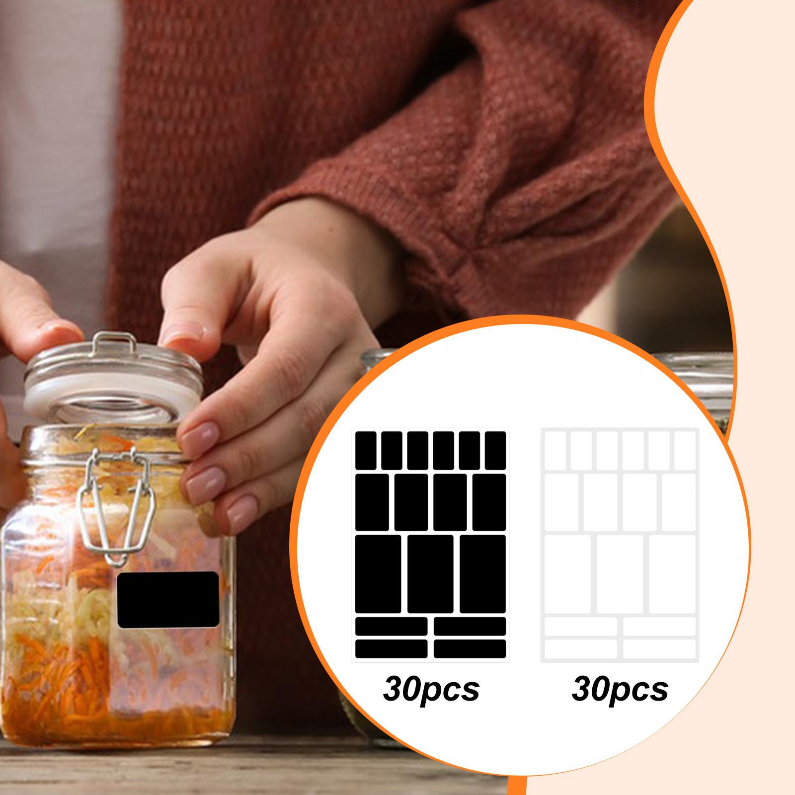 30 etichette rimovibili per ba - Food Storage Jar Labels recensione e prezzo