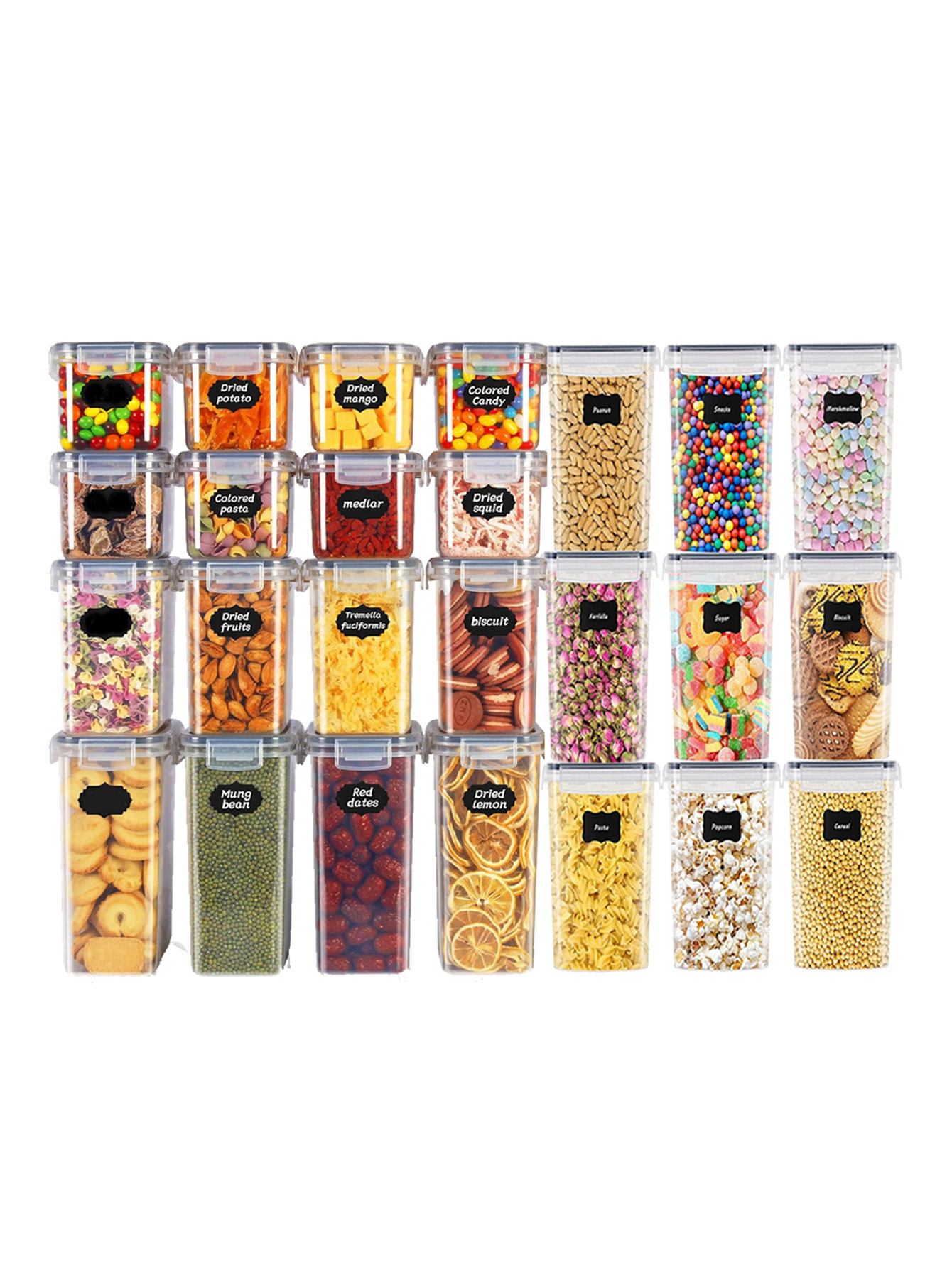 Set di 48 Contenitori Sigillat - Food Storage Jar Labels recensione e prezzo