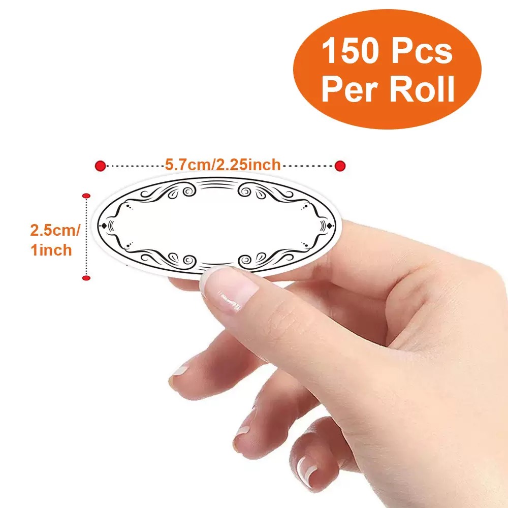 150 etichette ovali per conser - Food Storage Jar Labels recensione e prezzo